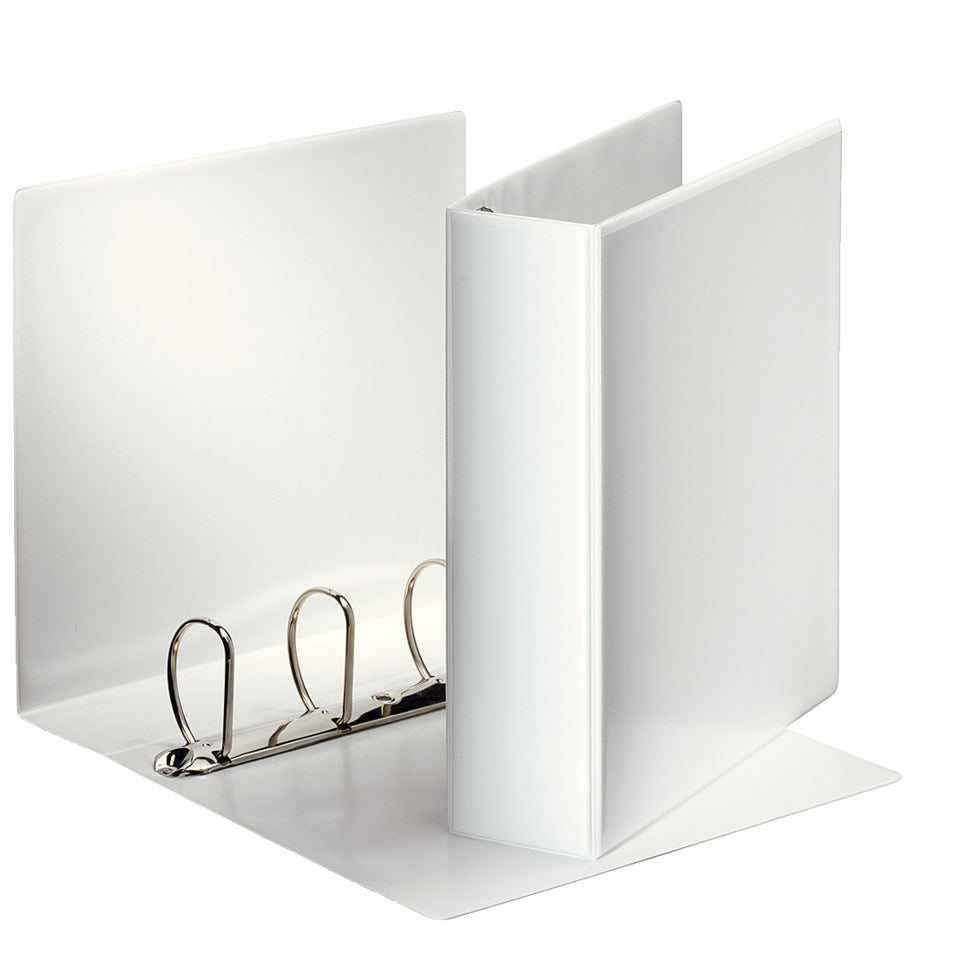 Ringbuch Präsentation, mit Taschen, A4, PP, 4 Ringe, 60 mm, weiss ESSELTE 49706 ESSELTE 49706 4 Ring