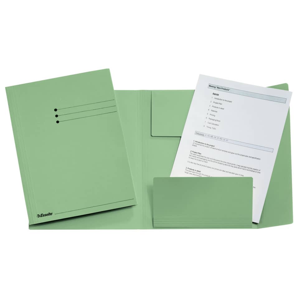Jurismappe, A4, Manilakarton, grün ESSELTE 1033308 ESSELTE 1033308 Manila RC 275g