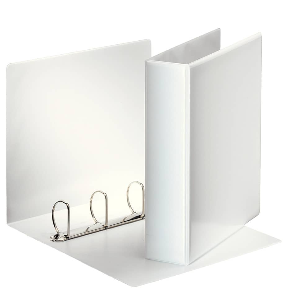 Ringbuch Präsentation, mit Taschen, A4, PP, 4 Ringe, 50 mm, weiss ESSELTE 49705