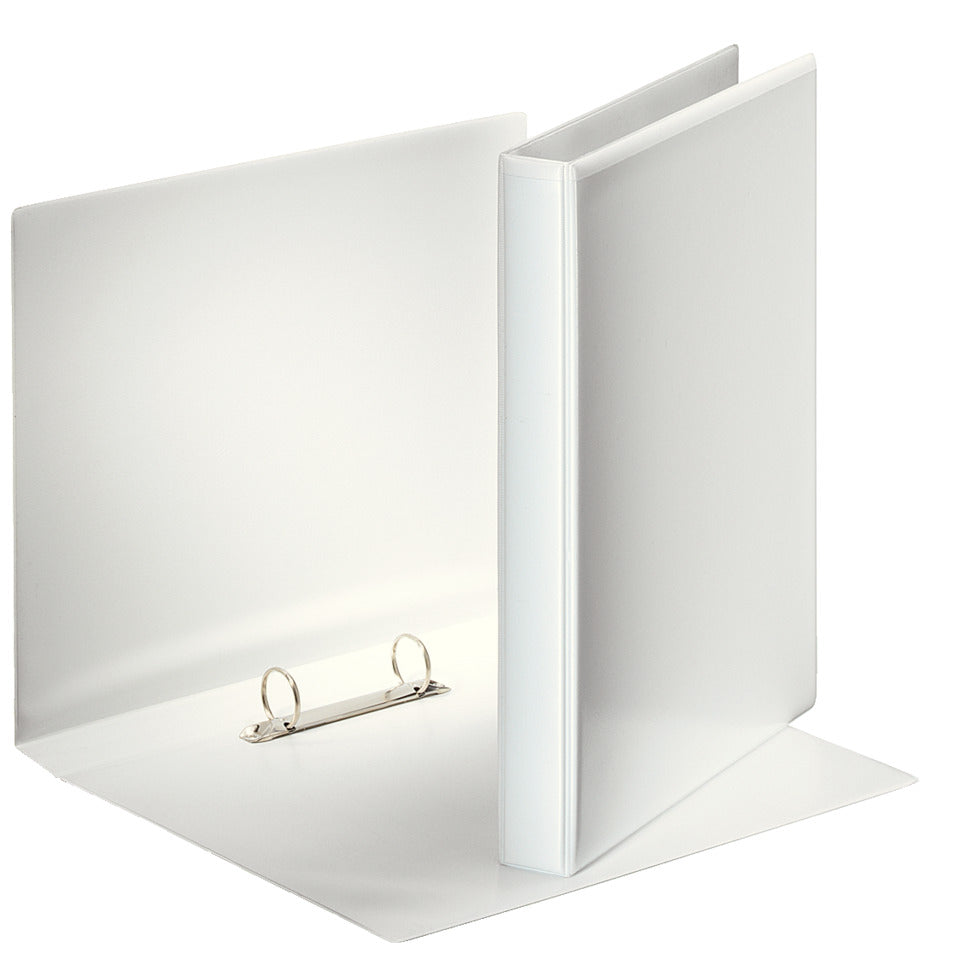 Ringbuch Präsentation, mit Taschen, A4, PP, 2 Ringe, 25 mm, weiss ESSELTE 49708