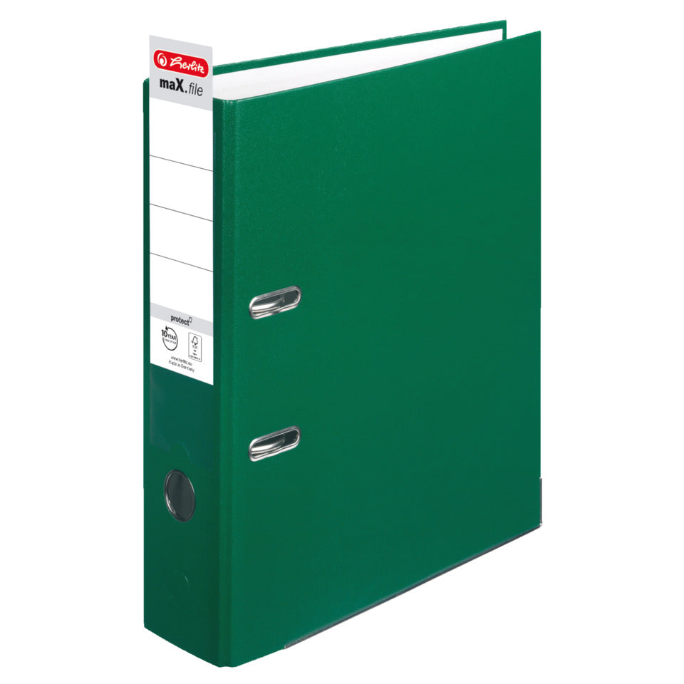 Ordner maX.file protect, A4, 80mm, grün HERLITZ 300007142 HERLITZ 300007142 5480504 PP Color