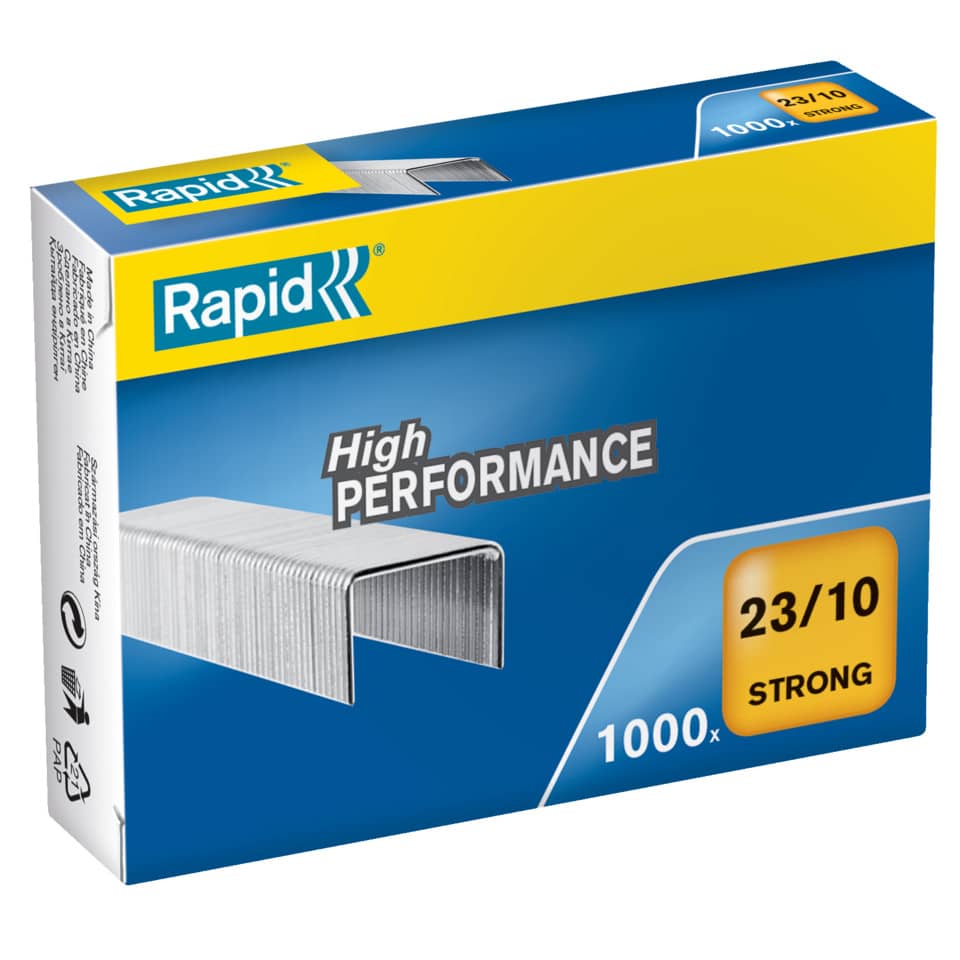 Heftklammern 23/10mm Strong, verzinkt, 1000 Stück RAPID 24869900 RAPID 24869900  1000St Strong