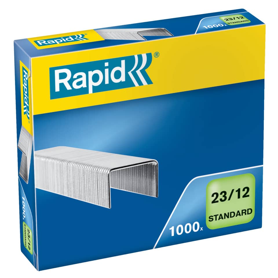 Heftklammern 23/12mm Standard, verzinkt, 1000 Stück RAPID 24869400 RAPID 24869400  1000St