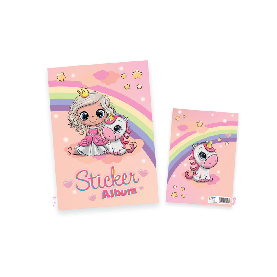 Sticker Sammelalbum für Kids, A5, "Prinzessin Sweetie" (16 Seiten, blanko) HERMA 15423