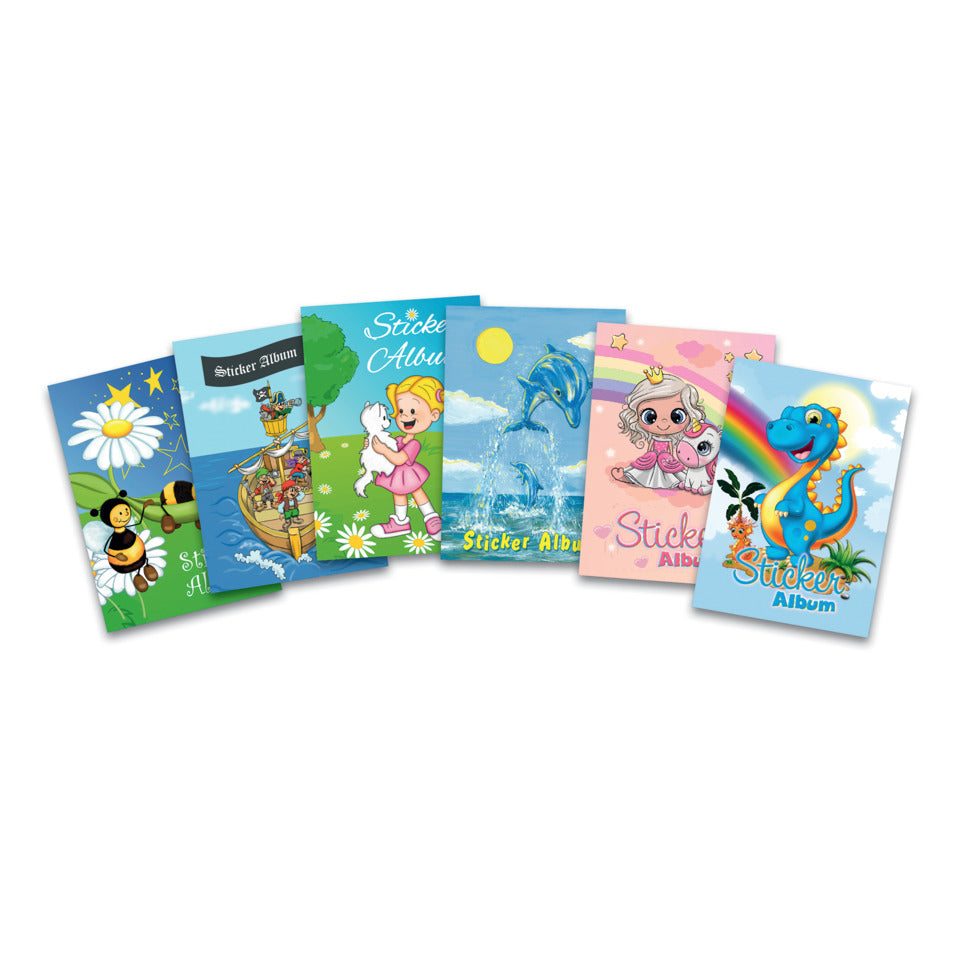 Sticker Sammelalbum für Kids, A5, "Dinos" (16 Seiten, blanko) HERMA 15422