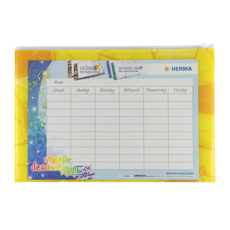 Postmappe, A4, PP, gelb HERMA 20000