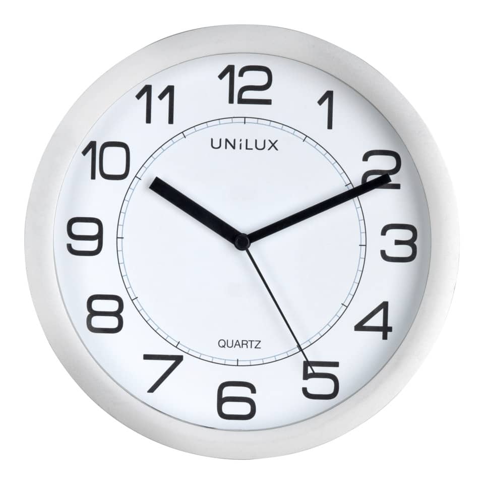 Wanduhr Attraction, Ø22cm, magnetisch, metallgrau UNILUX 400094404 UNILUX 400094404 magnetisch