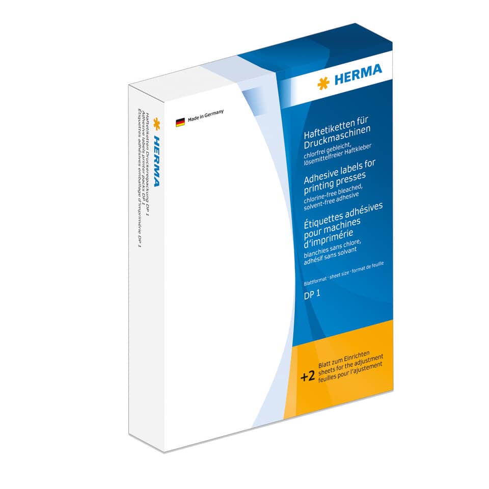 Haftetiketten für Druckmaschinen permanent, 20x50mm, 5000 Stück, weiß HERMA 2900