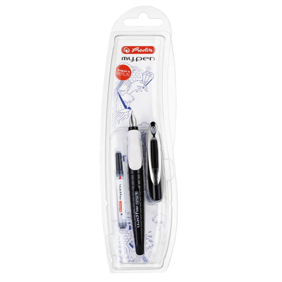 Füllfederhalter my.pen, Feder M, schwarz/weiß HERLITZ 300002935 HERLITZ 300002935 10999746  my.pen