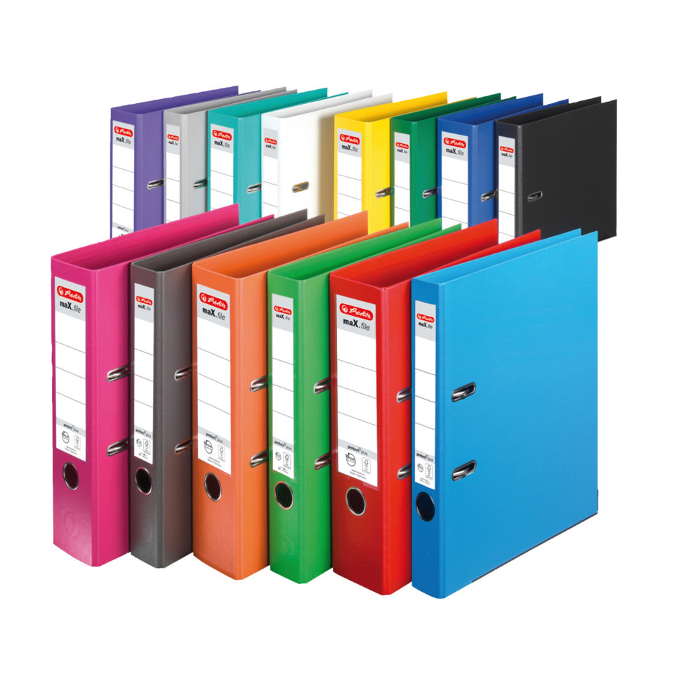 Ordner maX.file protect plus, A4, 80mm, orange HERLITZ 300002688 HERLITZ 300002688 10834471 ChromoColor