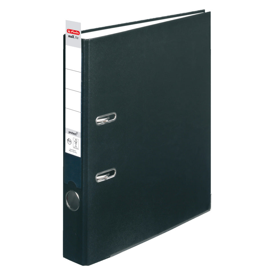 Ordner maX.file protect, A4, 50mm, schwarz HERLITZ 300007120 HERLITZ 300007120 5450804 PP Color
