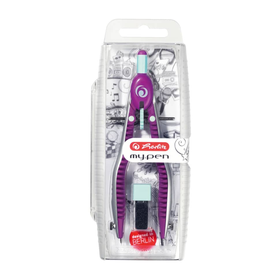 Schnellverstellzirkel my.pen, Ø 170 mm, lila/minze HERLITZ 300003044 HERLITZ 300003044 11122348  my.pen
