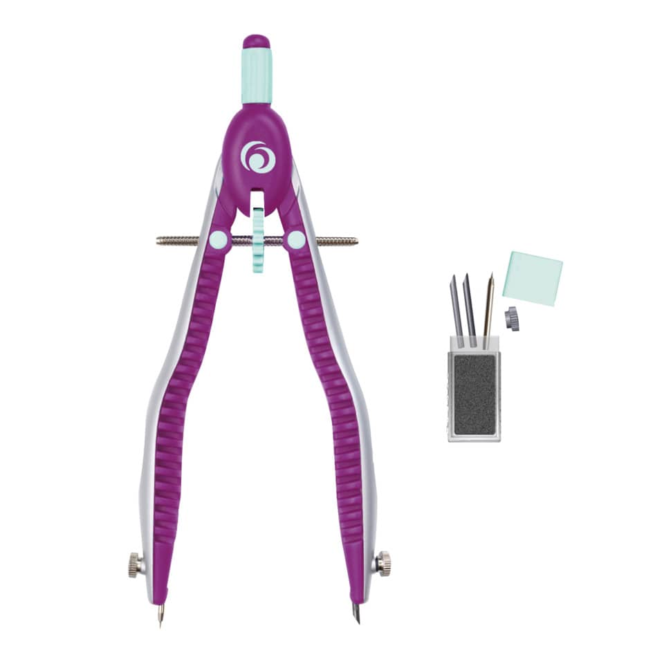 Schnellverstellzirkel my.pen, Ø 170 mm, lila/minze HERLITZ 300003044 HERLITZ 300003044 11122348  my.pen