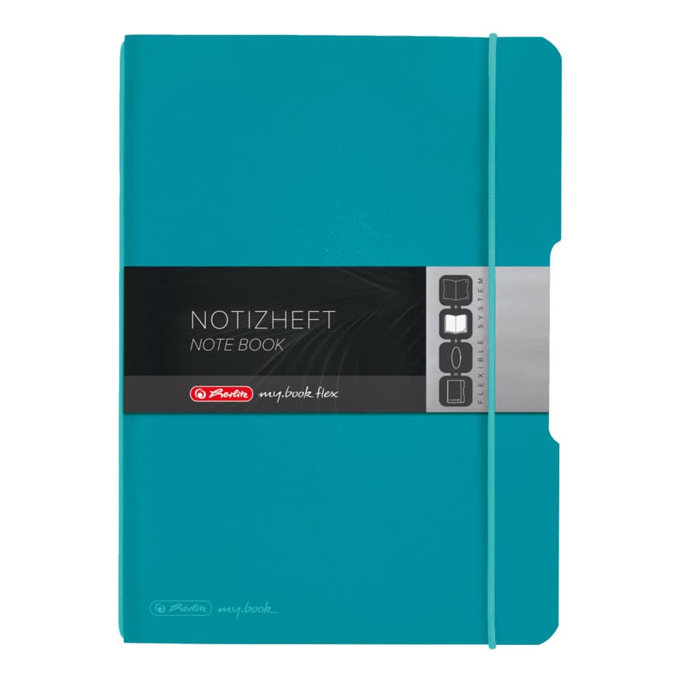 Notizheft my.book flex, A5, 40 Blatt, kariert, türkis HERLITZ 300004990 HERLITZ 300004990 50015993 my.book Fl