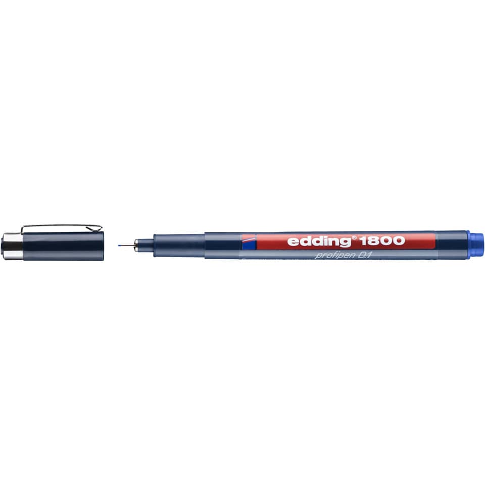 Präzisionsfeinschreiber 1800, 0,1mm, blau EDDING 1800-01-003 EDDING 4180001003 0,25mm