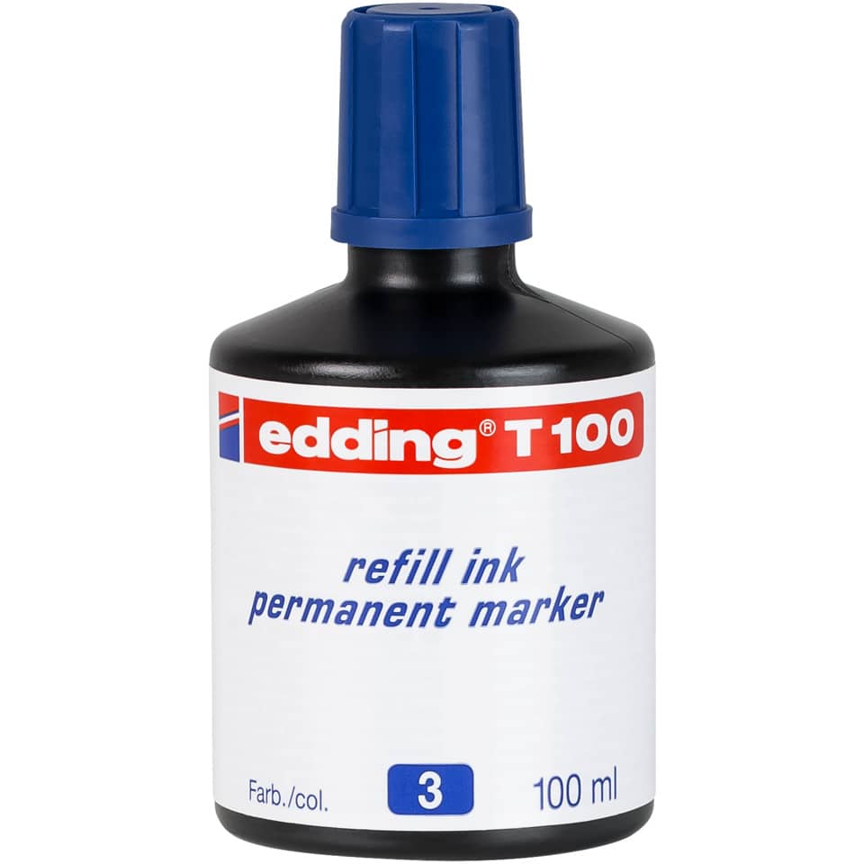 Nachfülltinte Permanentmarker, 100ml, blau EDDING 4-T100003 EDDING T100-003