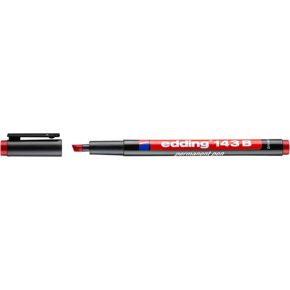 Permanentmarker 143B, 1-3 mm, rot EDDING 143 002 EDDING 4-143-002 permanent