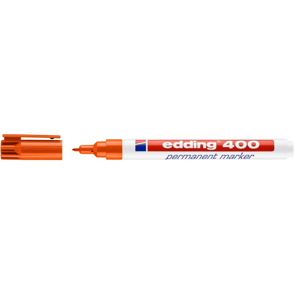 Permanentmarker 400, Rundspitze, nachfüllbar, 1mm, orange EDDING 4-400006 EDDING 400-006 Rundspitze nachfüllbar