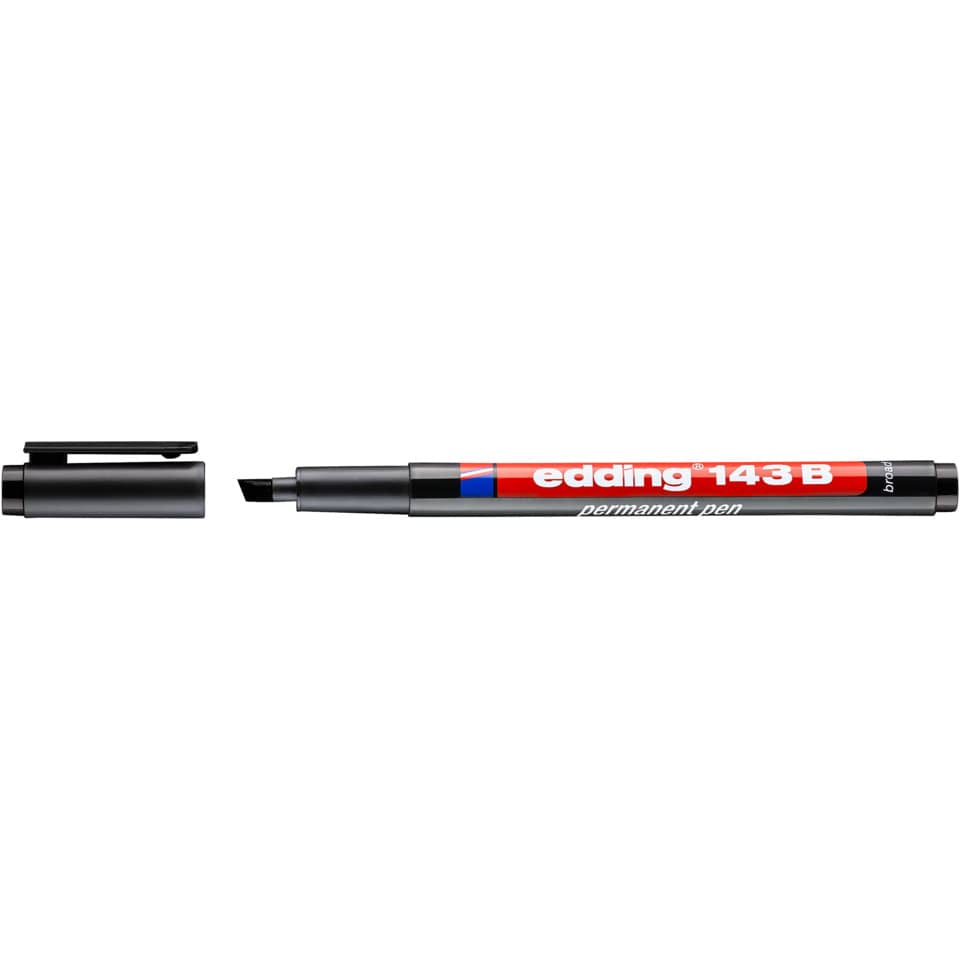 Permanentmarker 143B, 1-3 mm, schwarz EDDING 143 001 EDDING 4-143-001 permanent