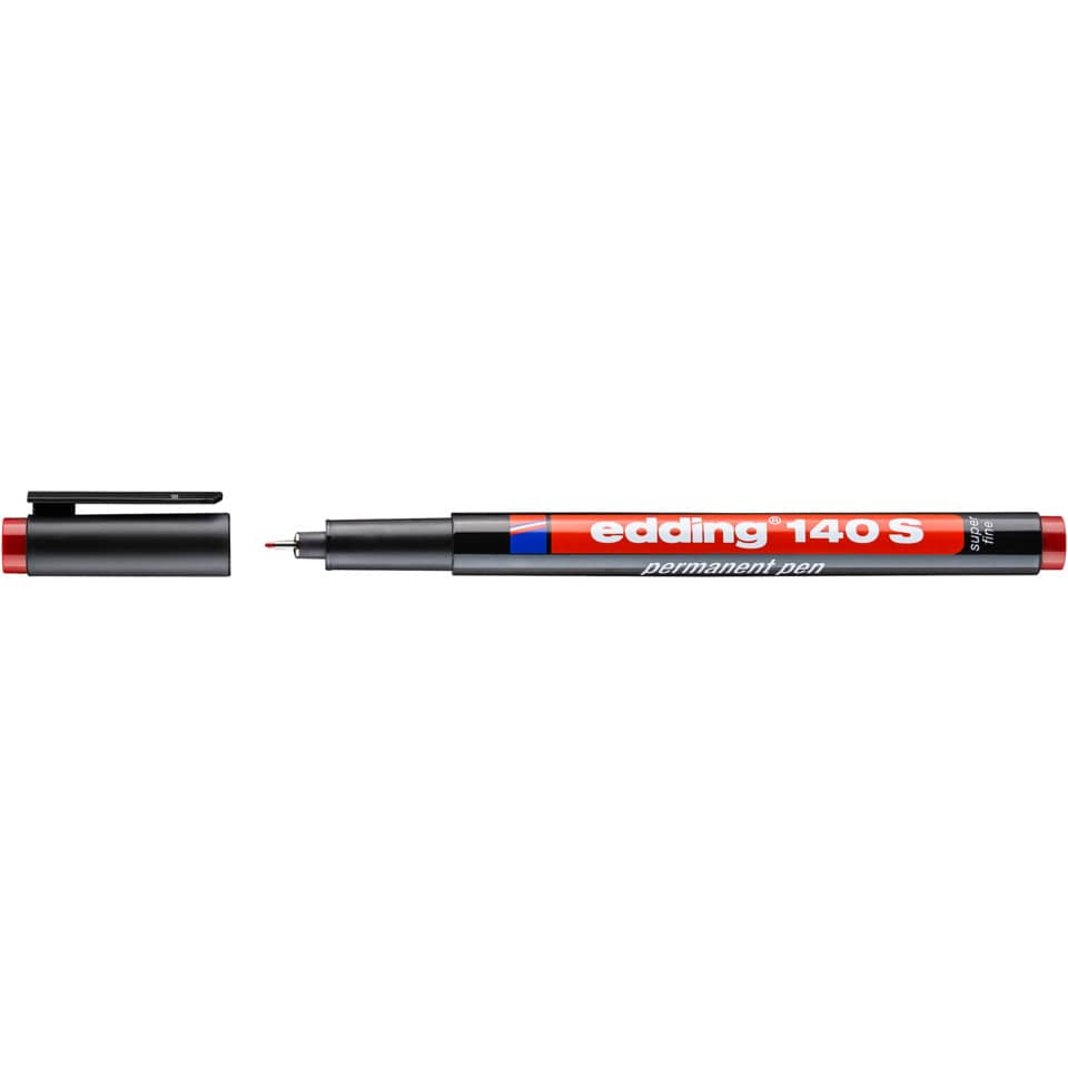 Permanentmarker 140S, 0,3mm, rot EDDING 140 002 EDDING 4-140-002 permanet