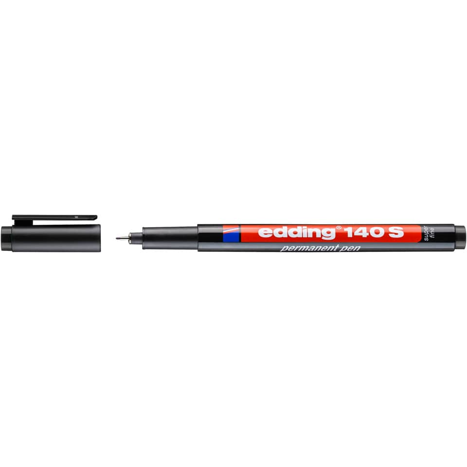 Permanentmarker 140S, 0,3mm, schwarz EDDING 140 001 EDDING 4-140-001 permanent