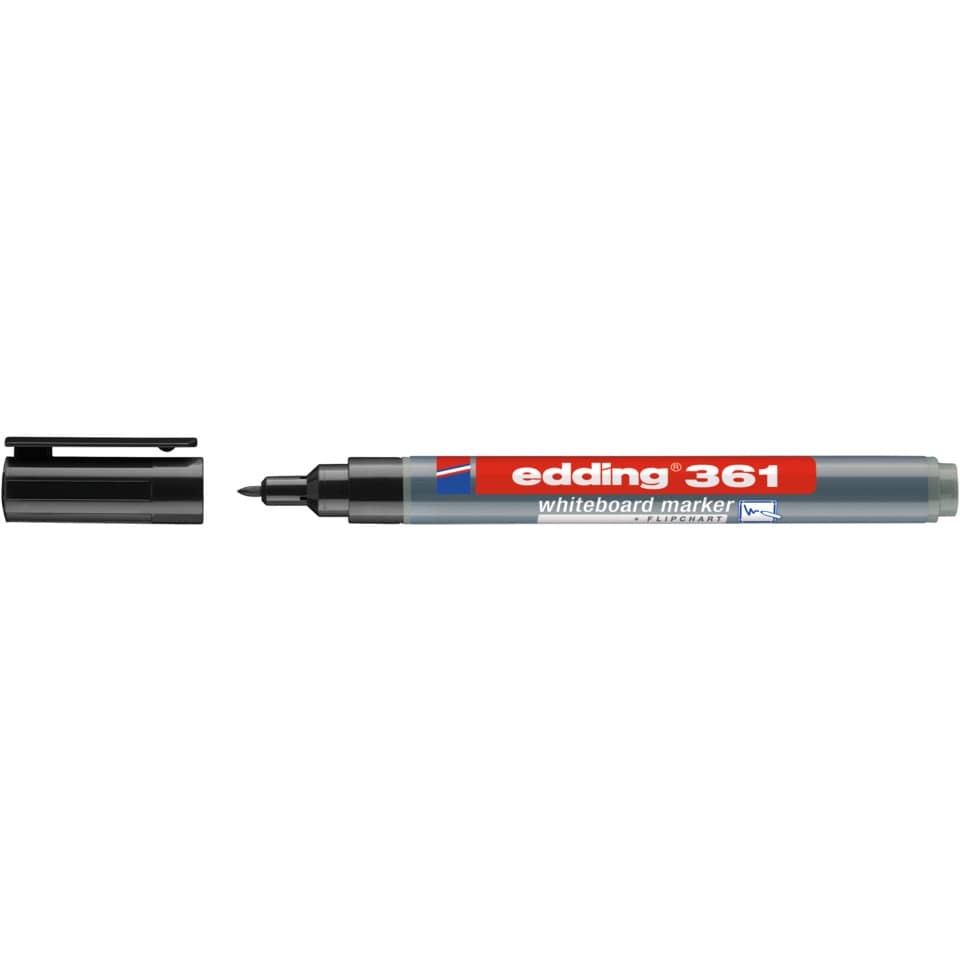 Boardmarker 361, 1mm, Rundspitze, schwarz EDDING 4-361001