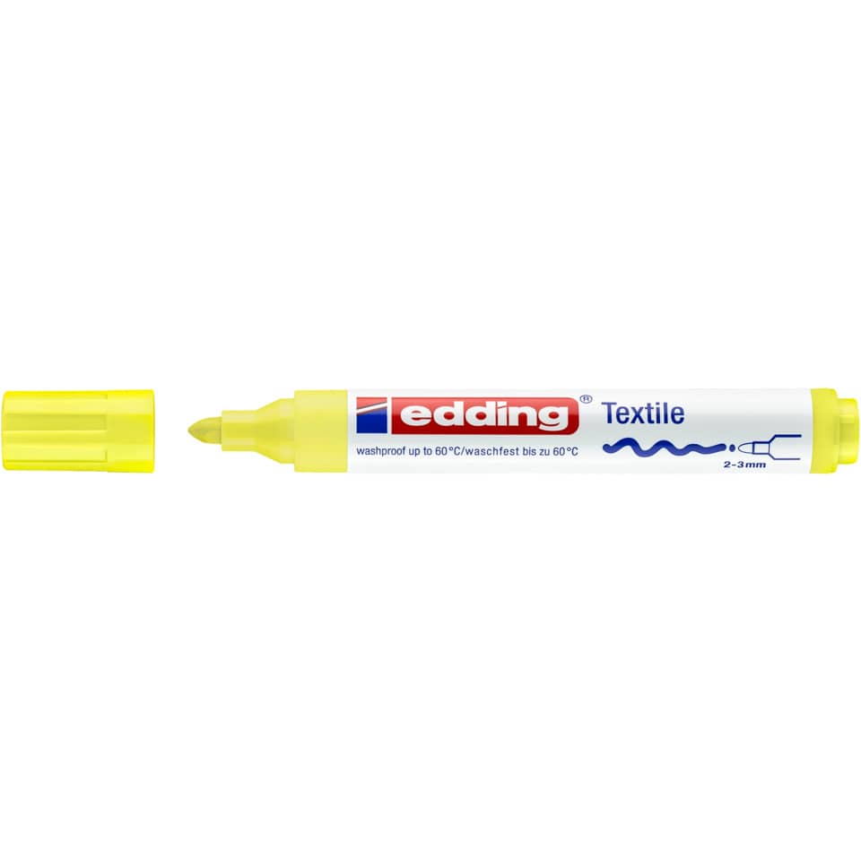 Textilmarker 4500, 2-3mm, neongelb EDDING 44500065 EDDING 4500 65 2-3mm
