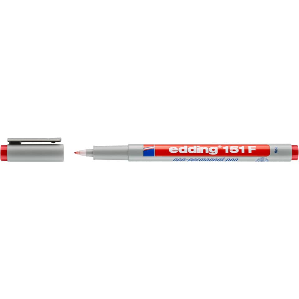 Folienstift 151F non-permanent, 0,6mm, rot EDDING 151 002 EDDING 151 002 non permanent