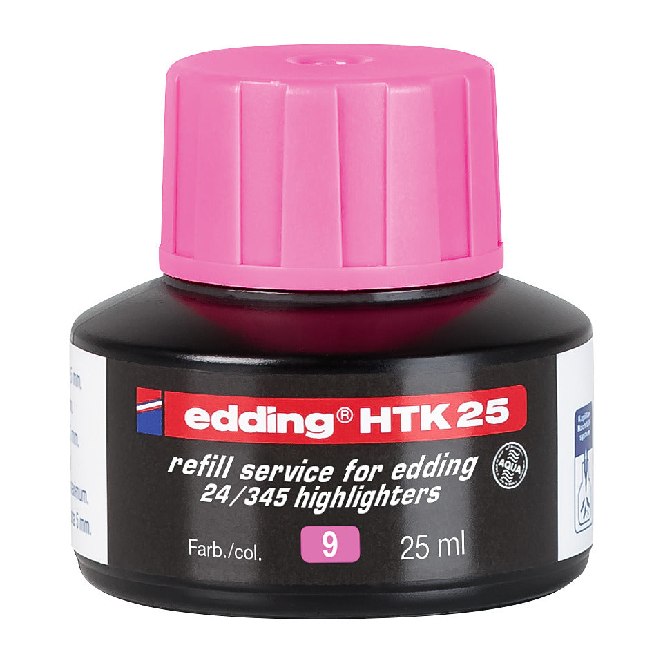 Nachfülltinte HTK 25 Textmarker , 25 ml, rosa EDDING HTK25-009