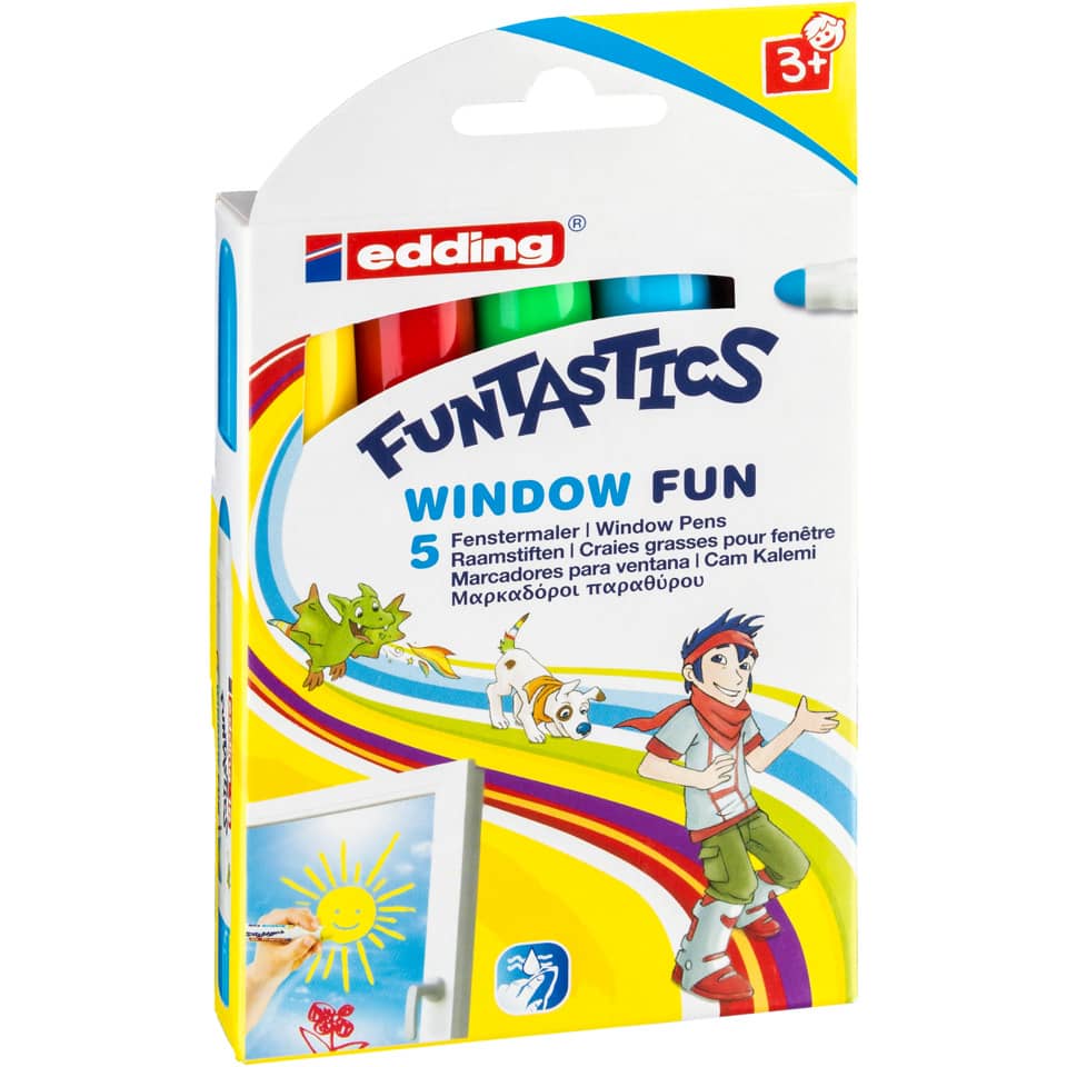 Windowmarker Funtastics, 5 Stück, sortiert EDDING 16-5 EDDING 16-5 Funtastics