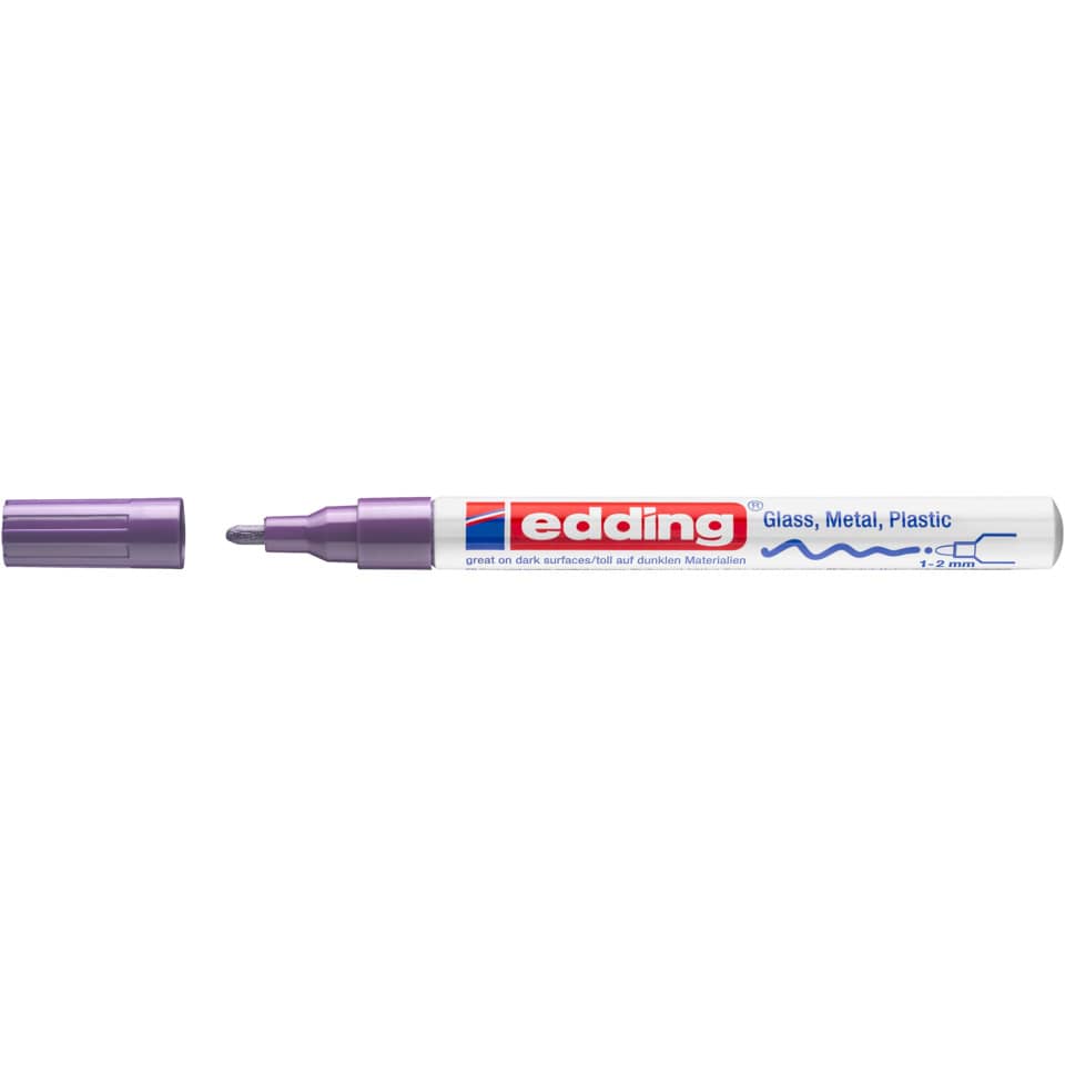 Glanzlackmarker 751, 1-2mm, Rundspitze, violett EDDING 751-9-008