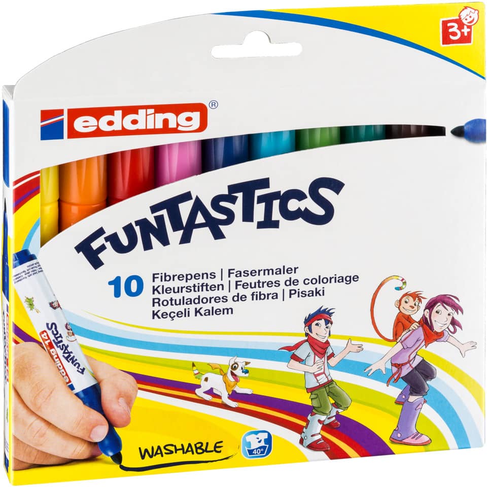 Kinderfasermaler Funtastic e-14, 10 Stück, sortiert EDDING 14-10 EDDING 14-10 Funtastics