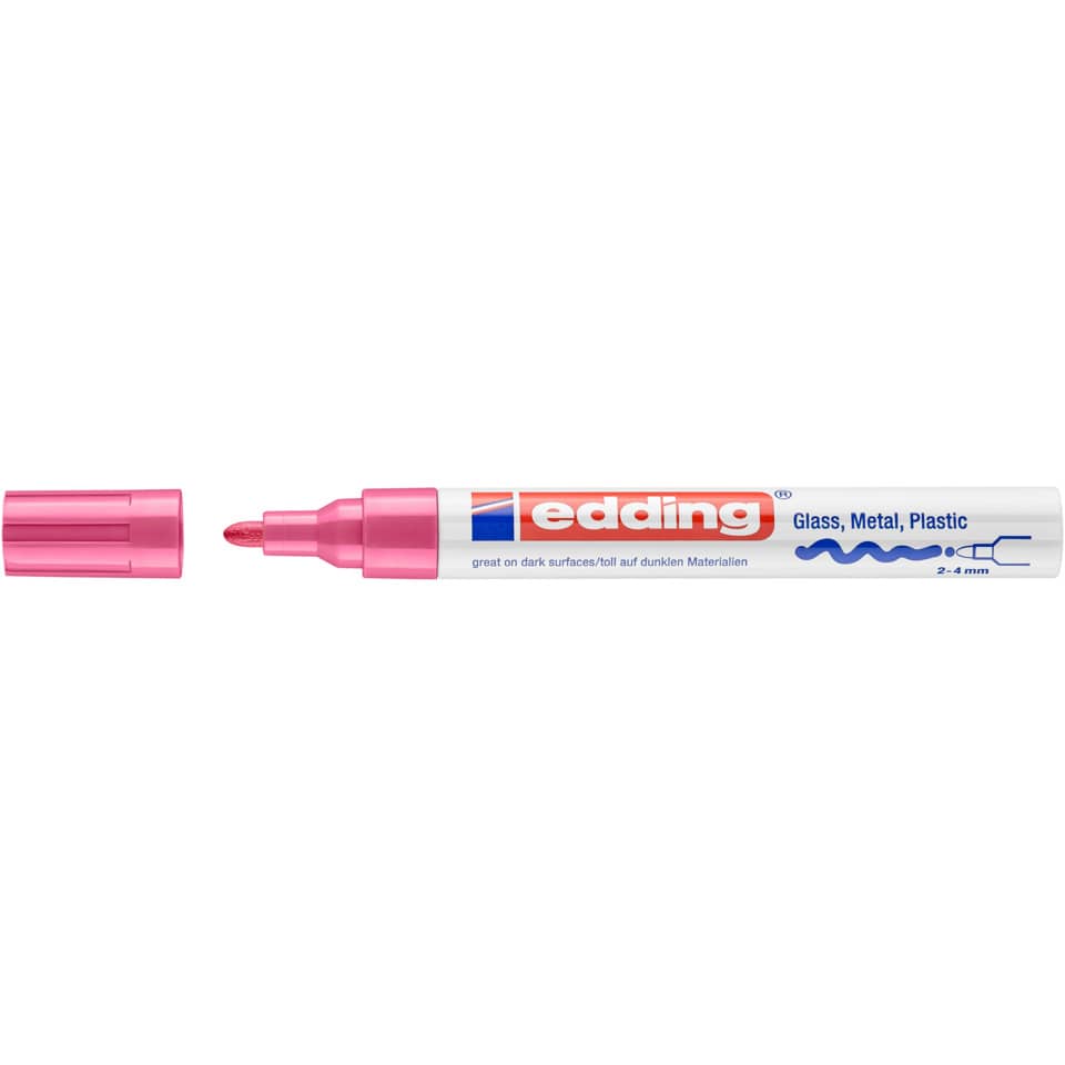 Glanzlackmarker 750, 2-4mm, Rundspitze, pink EDDING 750-9-009 EDDING 750-9-009  750CR-009