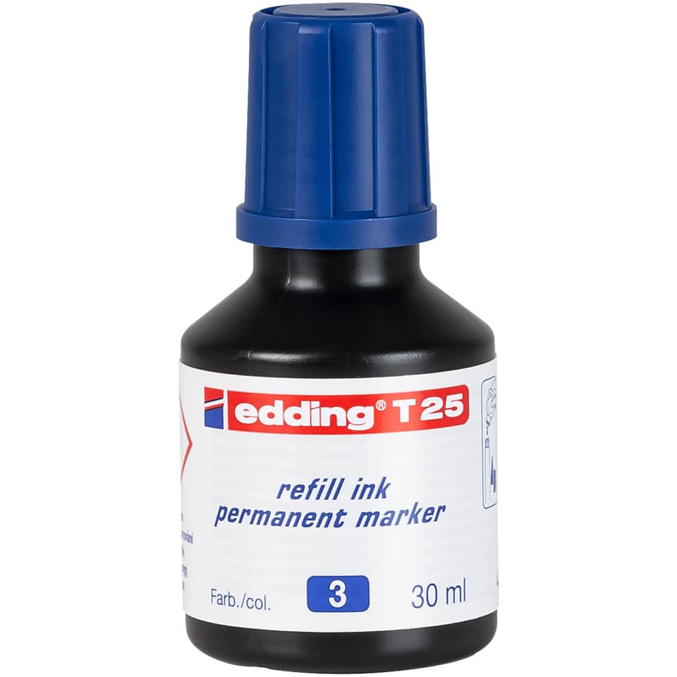Nachfülltinte Permanentmarker, 30ml, blau EDDING 4-T25003 EDDING T25-003
