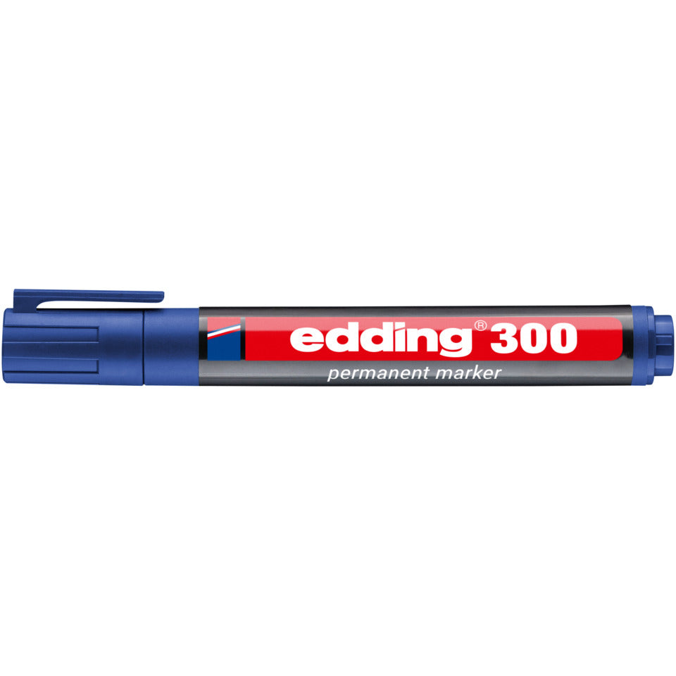 Permanentmarker 300, Rundspitze, nachfüllbar, 1,5-3mm, blau EDDING 4-300003 EDDING 4-300003 Rundspitze nachfüllbar