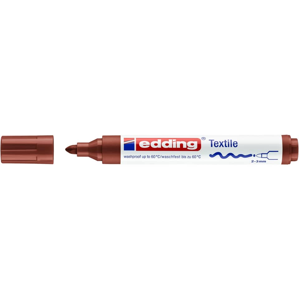 Textilmarker 4500, 2-3mm, braun EDDING 44500007 EDDING 4500 7  2-3mm