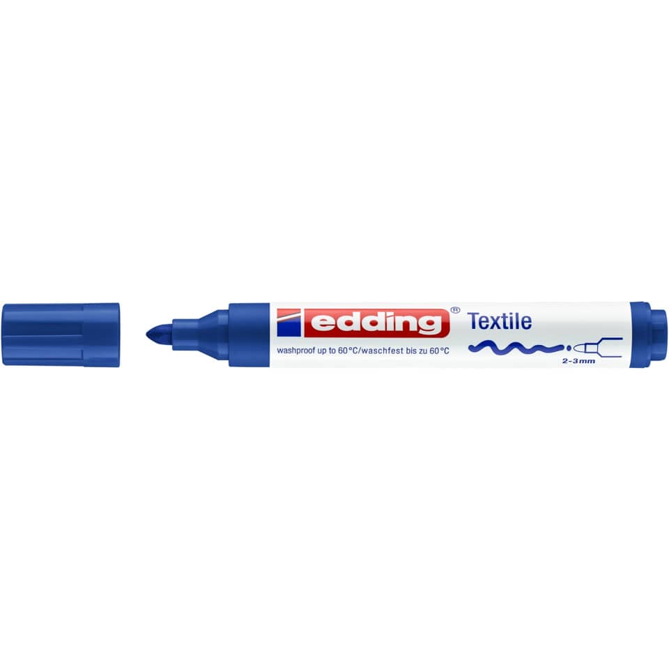 Textilmarker 4500, 2-3mm, blau EDDING 44500003 EDDING 4500 3  2-3mm