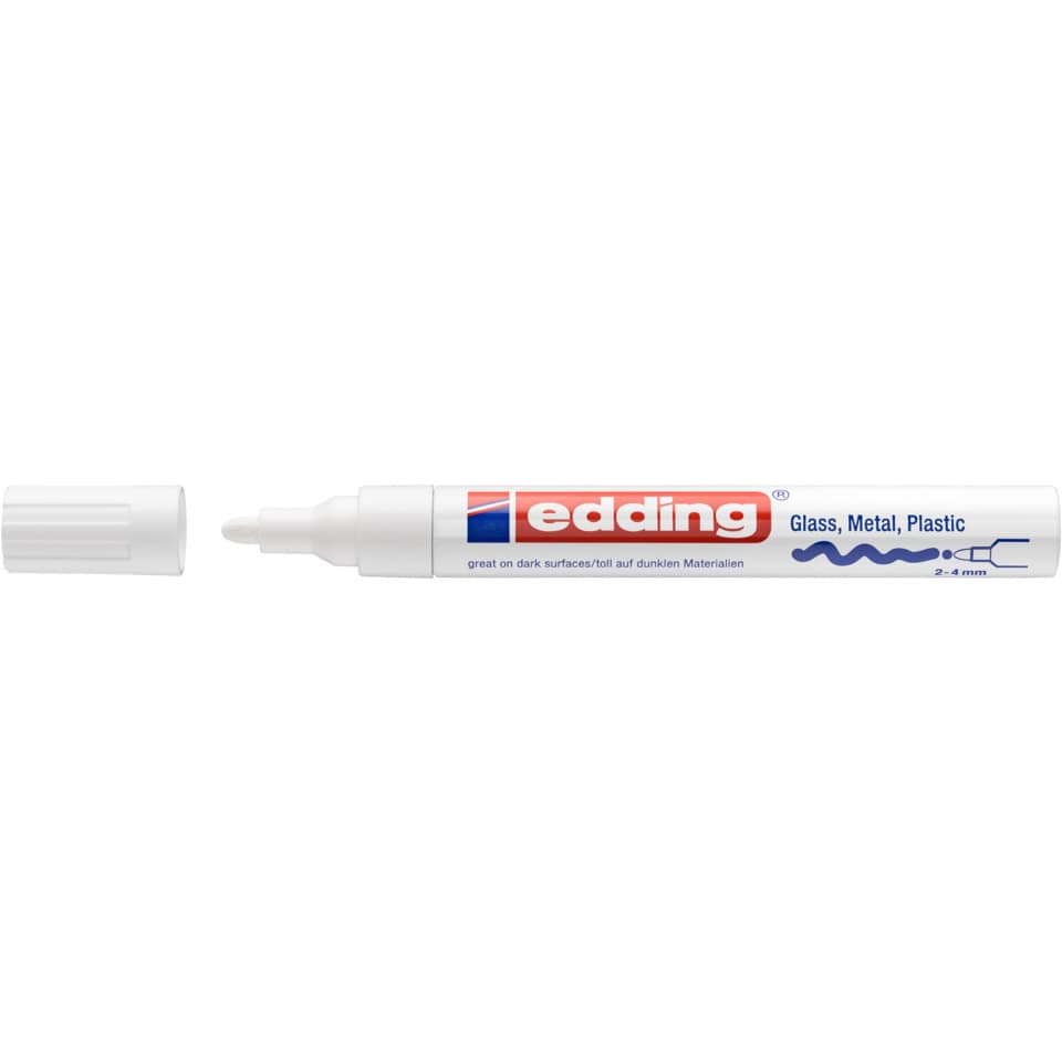 Glanzlackmarker 750, 2-4mm, Rundspitze, weiß EDDING 750CR-049 EDDING 750-9-049  750CR-049