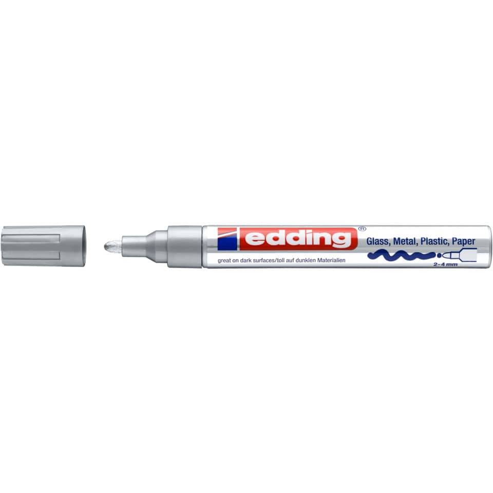 Glanzlackmarker 750, 2-4mm, Rundspitze, silber EDDING 750CR-054 EDDING 750-9-054  750CR-054
