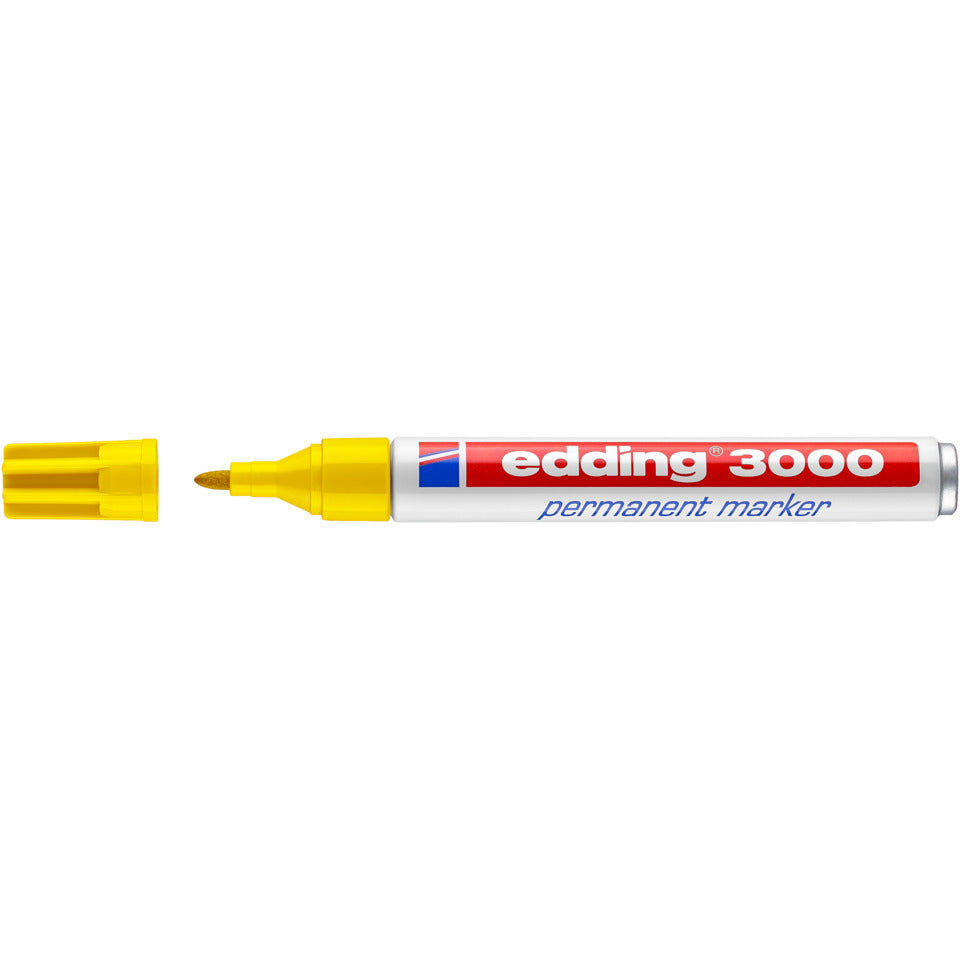 Permanentmarker 3000, Rundspitze, nachfüllbar, 1,5-3mm, gelb EDDING 4-3000005 EDDING 3000-005 Rundspitze nachfüllbar
