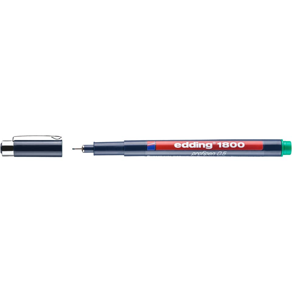 Präzisionsfeinschreiber 1800, 0,5mm, grün EDDING 1800-05-004 EDDING 4180005004 0,5mm