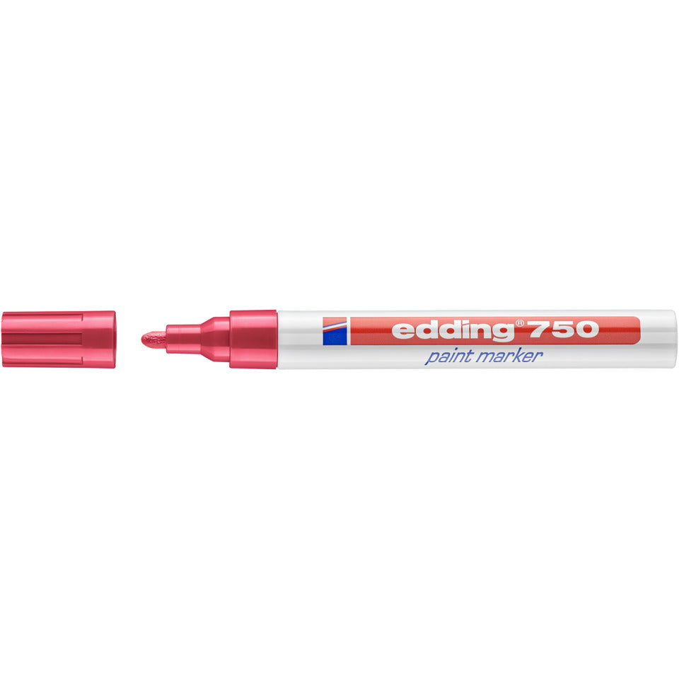 Lackmarker 750, 2-4mm, Rundspitze, rot EDDING 4-750002 EDDING 4-750002  Rundspitze