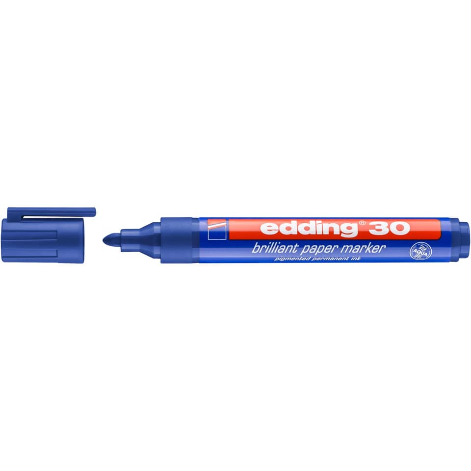 Brillant-Papiermarker 30, 1,5-3mm, blau EDDING 30-003 EDDING 30-003   F