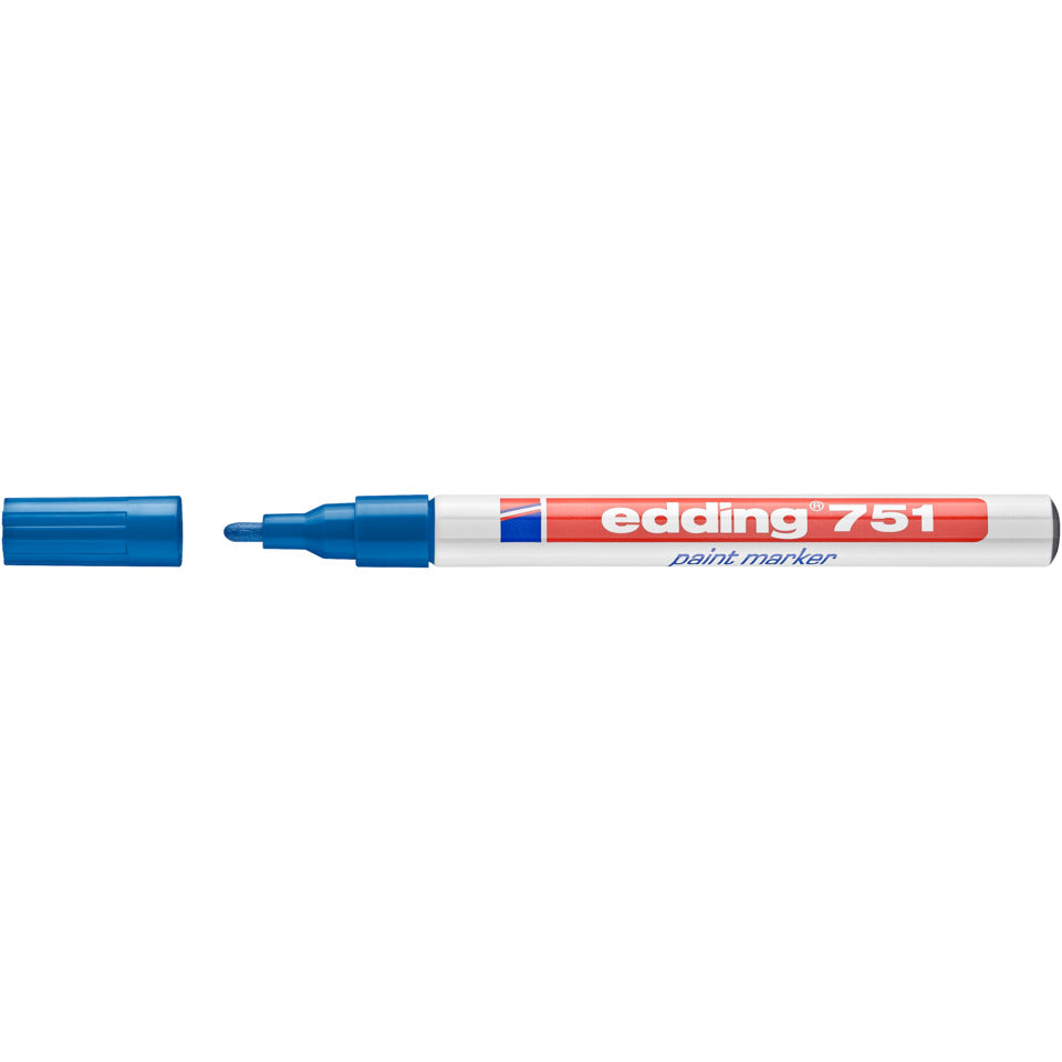 Lackmarker 751, 1-2mm, Rundspitze, blau EDDING 4751003 EDDING 751-003  Rundspitze