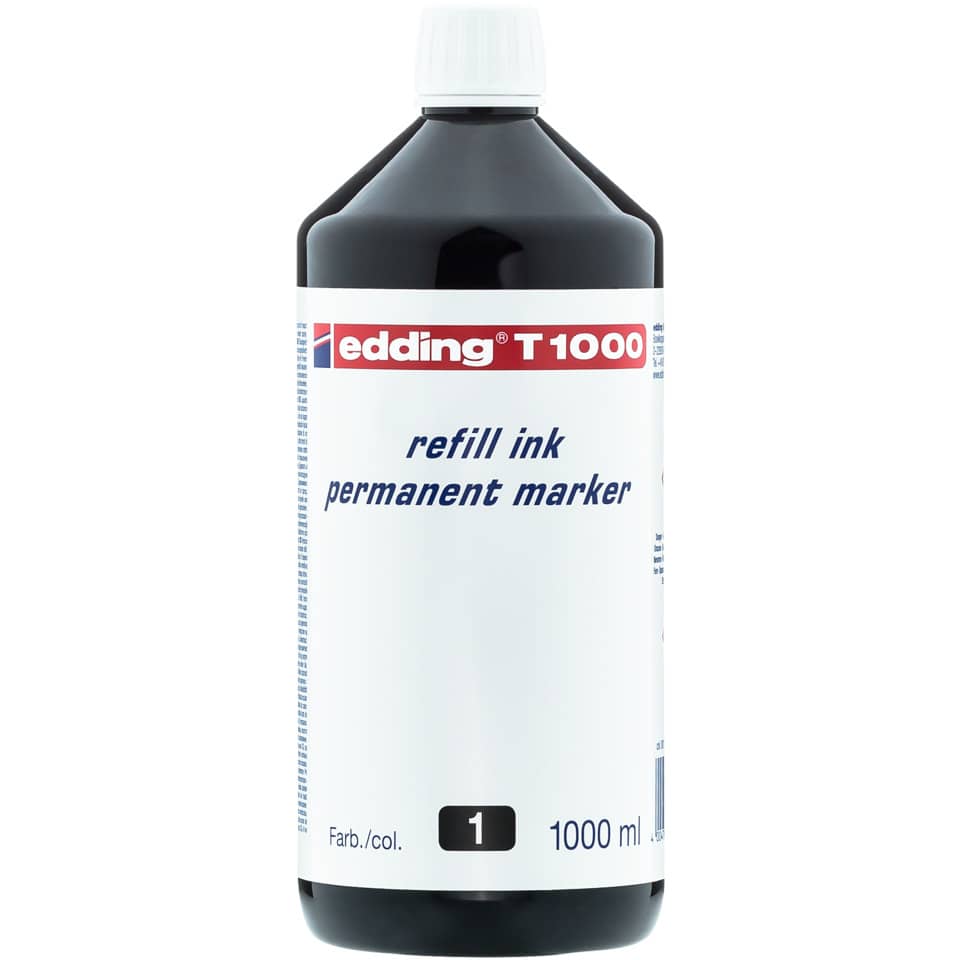 Nachfülltinte Permanentmarker, 1000ml, schwarz EDDING 4-T1000001 EDDING T1000-001
