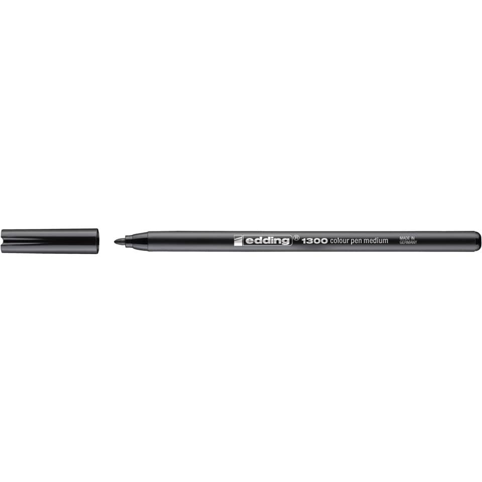 Faserschreiber 1300, 2mm, Rundspitze, schwarz EDDING 41300001 EDDING 1300-1