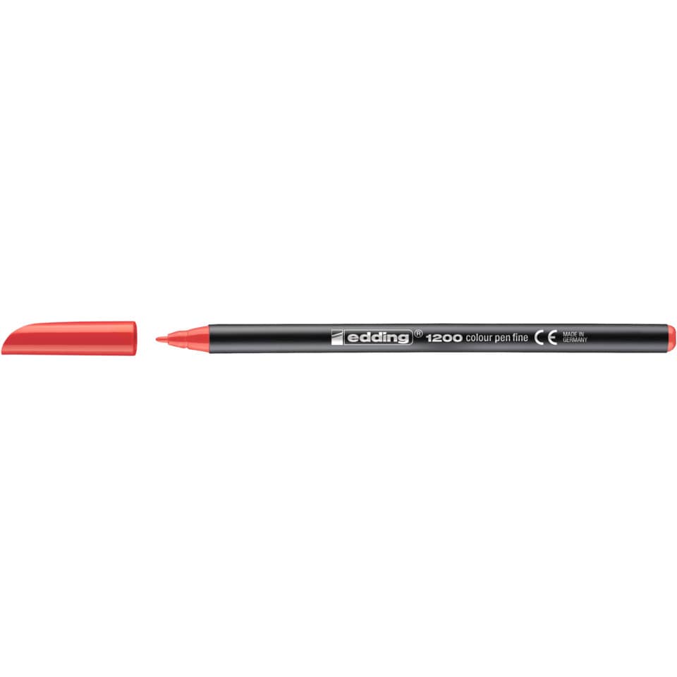 Faserschreiber 1200, 1mm, Rundspitze, rot EDDING 41200002 EDDING 1200-2