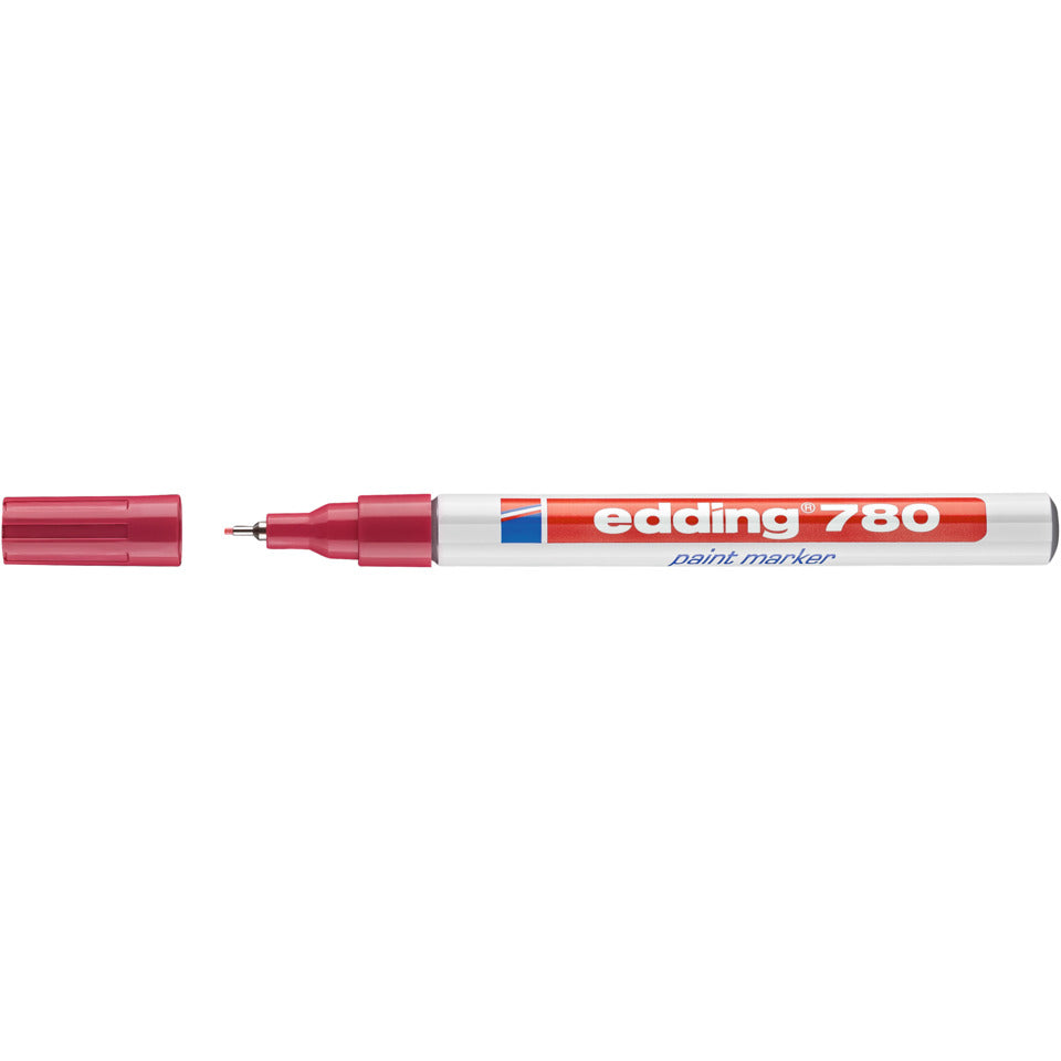 Lackmarker 780, 0,8mm, Rundspitze, rot EDDING 4780002 EDDING 780-002 metallgef. Rundspitze