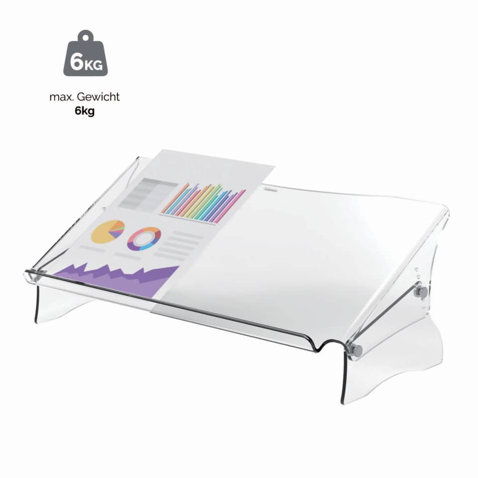 Dokumentenhalter Clarity(TM) Series, höhenverstellbar, transparent FELLOWES 9731301 FELLOWES 9731301 Clarity Series