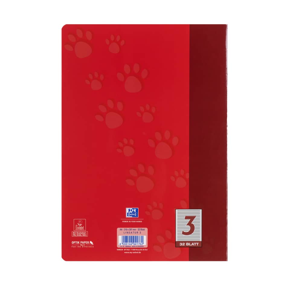 Heft, A4, 90g/m², 32 Blatt, Lin.3, liniert OXFORD 100050324